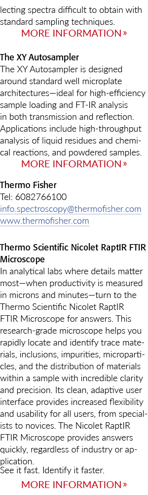 收光谱与标准的抽样技术很难获得。»XY Autosampler XY的更多信息…