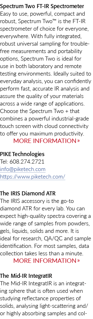 光谱两英尺红外光谱仪容易使用,强大,紧凑和健壮,频谱两个™是英国《金融时报》红外光谱仪的……