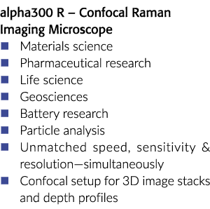 材料科学alpha300 R -共焦拉曼成像显微镜��医药研究�生命科学�Geoscie……