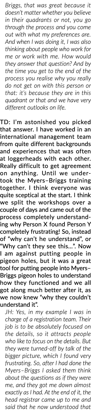 布里格斯,这是伟大的,因为不管你相不相信他们的象限,你经过公关……