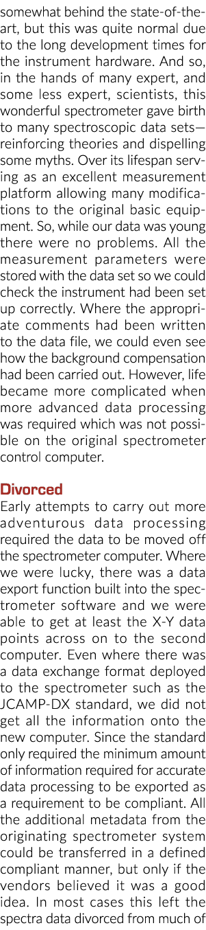 落后于艺术的状态,但这很正常,由于仪器的开发时间长……