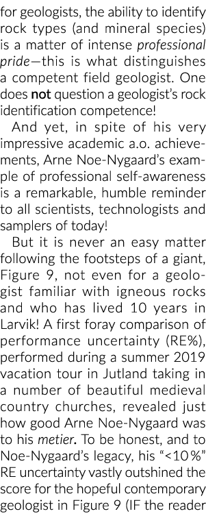 地质学家,有能力识别岩石类型(和矿物物种)是一种强烈的专业pride-th……