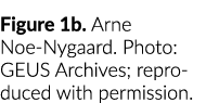 图1 b。阿恩•诺伊尼加德。照片:GEUS档案;与许可转载。