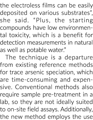 化学电影可以很容易地沉积在不同基质”,她说。“另外,起始化合物瞧……