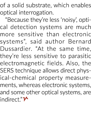 的固体基质,使光学审讯。“少因为他们“嘈杂”,光学探测系统……