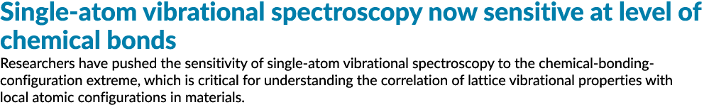 现在单原子振动光谱敏感程度的化学键研究人员把敏感半岛综合体育官方APP下载德甲……