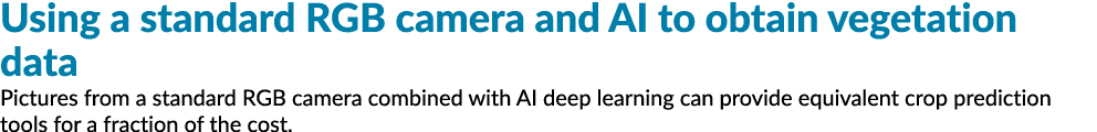 使用标准RGB相机和人工智能获取植被数据从标准RGB图片相机结合AI迪…