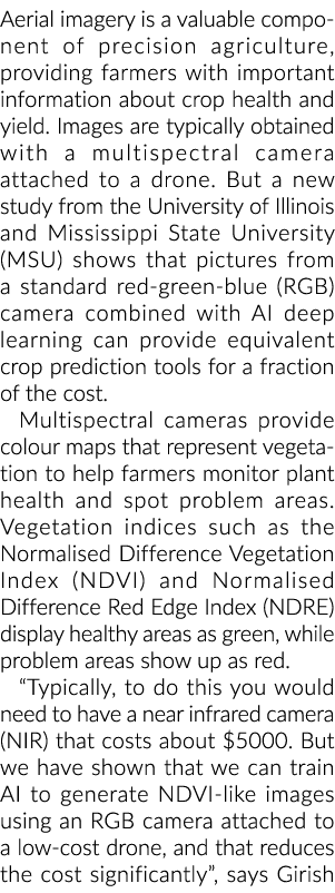 航拍图像是精准农业的一个重要组成部分,为农民提供重要的信息关于c…