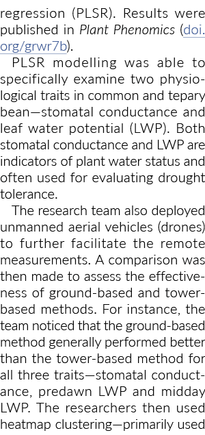 回归(PLSR)。研究结果发表在植物Phenomics (doi.org/grwr7b)。PLSR模型能够specificall……