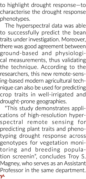 强调干旱响应描述干旱响应表型。高光谱数据能够往下……