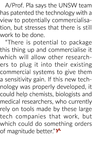 一个/教授。解放军说,新南威尔士大学团队专利技术为潜在的商业化,但强调…