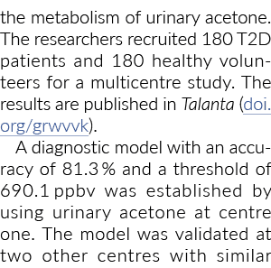 尿酮的代谢。研究人员招募了180名T2D患者和180名健康志愿者为multic……