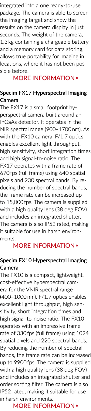 集成到一个一个准备使用包。相机可以屏幕成像目标并显示结果t…