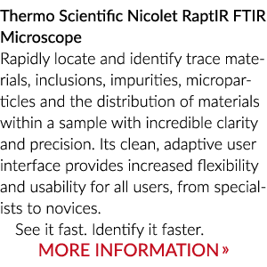 那些时光RaptIR热科学Nicolet FTIR显微镜快速定位和识别跟踪材料、夹杂物、杂质,……
