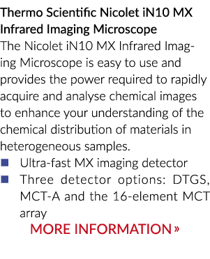 热的那些时光那些时光十10 MX红外成像显微镜Nicolet科学Nicolet MX红外成像显微镜很容易…