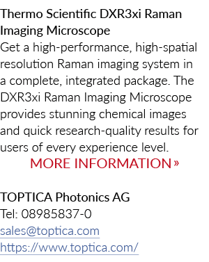 热科学DXR3xi拉曼成像显微镜获得高性能,高空间分辨率拉曼成像体制……