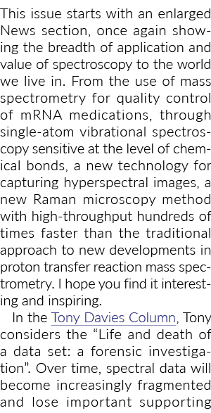 ﻿这个问题始于一个扩大新闻部分,再次显示应用的广度和斯派克的价值……